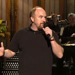 Louis C.K. did something extraordinary during his monologue: he told actual jokes. And they were hilarious.